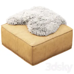 Joybird lyle leather ottoman