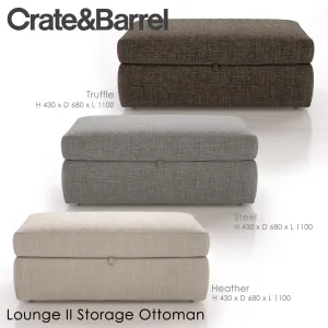 Lounge ii storage ottoman
