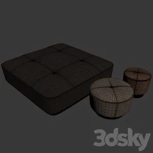 Minnoti jacques poufs fabric