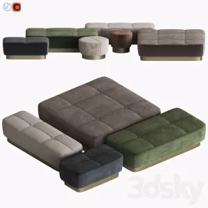 Minotti jacques pouf