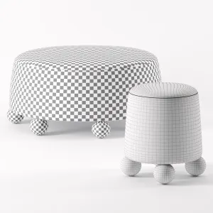 Morro pouf by kelly wearstler