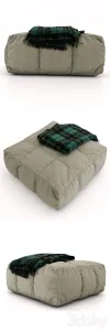 Pouf plaid