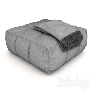 Pouf plaid