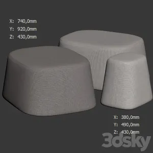 Poufs Float by Tacchini