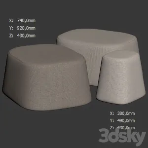 Poufs Float by Tacchini