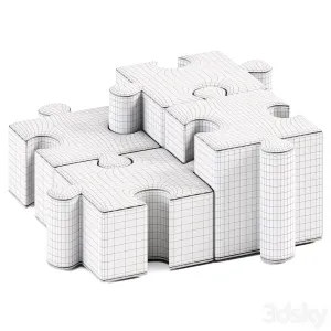 Puzzles pouf by buzzipuzzle pouf