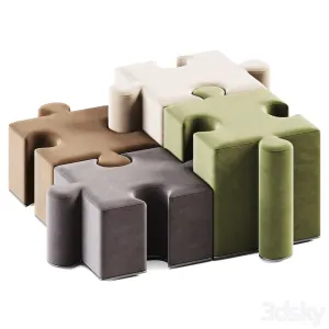 Puzzles pouf by buzzipuzzle pouf
