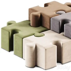 Puzzles pouf by buzzipuzzle pouf