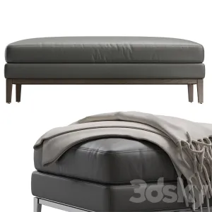 RH Modern Italia Coffee Ottoman Pouf Bench