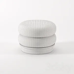 Split ottomann pouf by emmanuelle simon