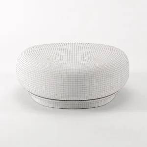 Split ottomann pouf by emmanuelle simon