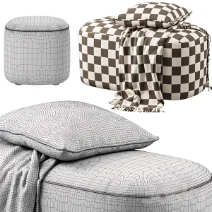Vorsen Round Ottoman Stool