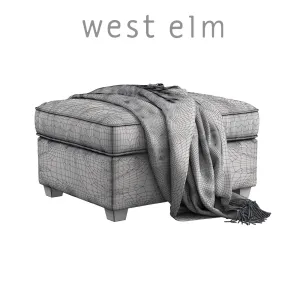 West elm henry ottoman