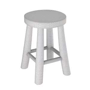 Zara home teak stool