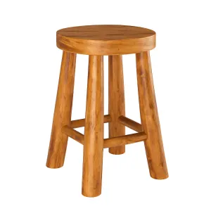 Zara home teak stool