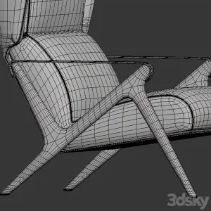 Armchair montparnasse visionnaire