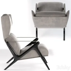 Armchair montparnasse visionnaire