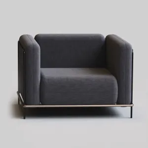 Blk arm chair