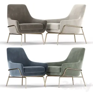 Coco velvet lounge chair