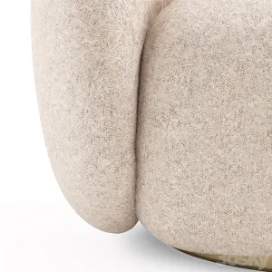 Eichholtz swivel armchair brice boucle cream
