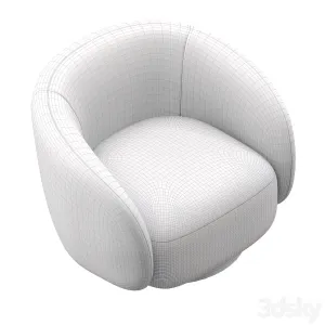Eichholtz swivel armchair brice boucle cream