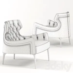 Vittoria frigerio piola capittone armchair