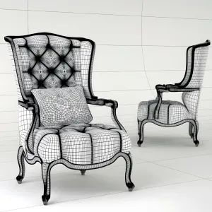 Wing backed chair