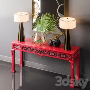 Baker irish chippendale console