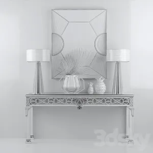 Baker irish chippendale console