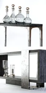 Bernhardt linea console tables