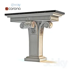 Console nero marquina