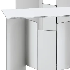 Tonelli design metropolis rectangular console table