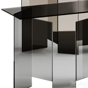 Tonelli design metropolis rectangular console table