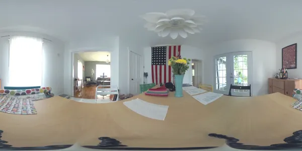Bright michigan dining room
