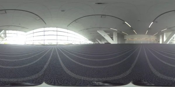 Empty convention hall
