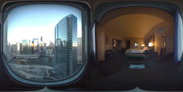 Chicago skyline from hotel