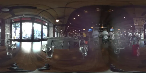 Empty tablein a bar