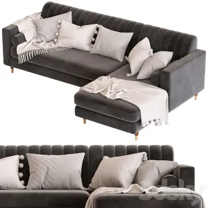 Cult furniture belgravia sofa with corner chair