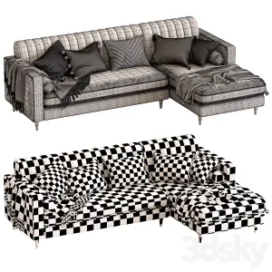 Cult furniture belgravia sofa with corner chair
