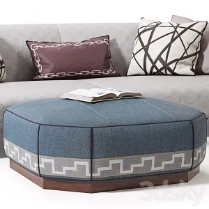 Jay jeffers custom curved sofa