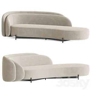 Layered back sofa