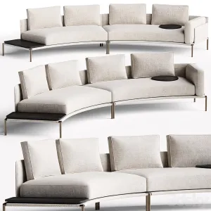 Noah curved sofa by zanotta