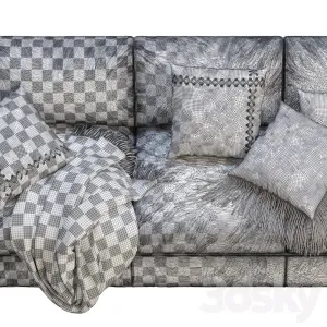 Rh modena taper arm sofa
