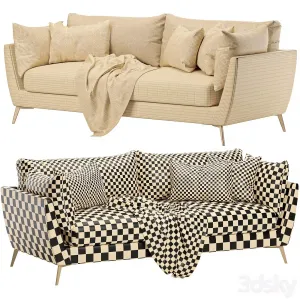 Skyler seater fabric sofa