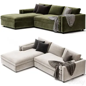 Aris deep piece left arm chaise sectional sofa