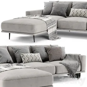 Boconcept carlton chaise longue sofa
