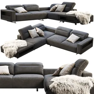 Boconcept hampton corner sofa with storage