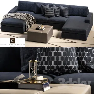 Brancusi corner sofa matisse ottoman