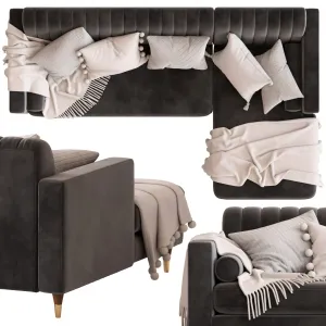 Cult furniture belgravia sofa with corner chair