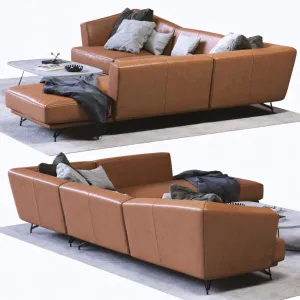 Ditre italia lennox leather sofa